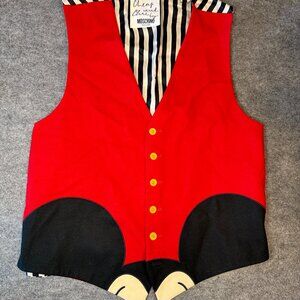 RARE Vintage MOSCHINO Cheap & Chic Mickey Mouse Vest Wool Italy